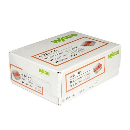 221-413 WAGO COMPACT-Verbindungsklemme 50 Stück
